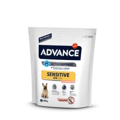 Сухой корм Advance Dog Mini Sensitive для собак малых пород с чувствительным пищеварением с лососем и рисом 0,8 кг (921514)