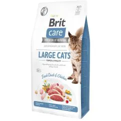 Сухой корм для кошек больших пород Brit Care Cat GF Large cats Power & Vitality 7 кг (курица и утка) (171309/0907)
