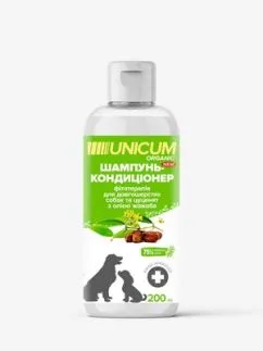 Шампунь-кондиціонер UNICUM ORGANIC для довгошерстих собак з маслом жожоба 200 мл (UN-079)