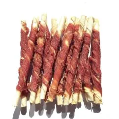 Ласощі для собак Lucky Star м'ясо качки на пресованій кістці, 12,5 см 200 г (4820144301018)