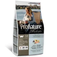 Сухий корм для дорослих котів Pronature Holistic Adult зі смаком атлантичного лосося і коричневого рису 2.72 кг (65672552035)