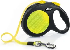 Повідець-рулетка Flexi New Neon стрічка L 5 м; до 50 кг жовтий (CL31T5.251.S NEOGE)