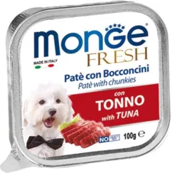 Вологий корм Monge Dog FRESH з тунцем 0,1кг (70013017)
