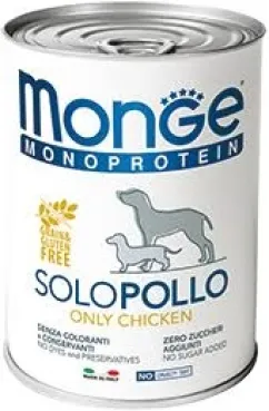 Вологий корм Monge Dog SOLO 100% курка 0,4кг (70014212)