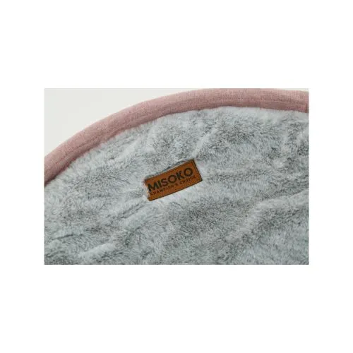 Складаний лежак Misoko&Co Pet bed round plush, 45x45x22 см, pink (HOOP31835) - фото №2