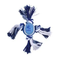 Іграшка для собак Misoko&Co Тенісний м'яч з вузлами з мотузки, blue, 27см (SOLMISC4289Z)