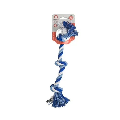 Іграшка для собак Misoko&Co Коротка мотузка з вузлом, blue, 38 см (SOLMISC4354Z) - фото №2