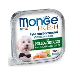 Вологий корм Monge Dog FRESH з куркою та овочами 0,1кг (70013031)