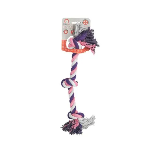 Іграшка для собак Misoko&Co Довга мотузка з вузлом, purple, 43 см (SOLMISC4358V) - фото №2