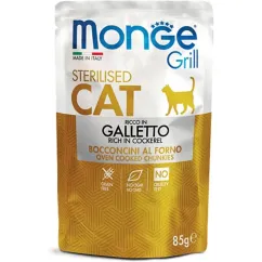 Влажный корм Monge Cat GRILL Sterilised курица 0,085кг (70013635)