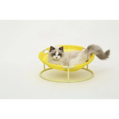 Складаний лежак Misoko&Co Pet bed round, 45x45x22 см, yellow (HOOP31832) - фото №4
