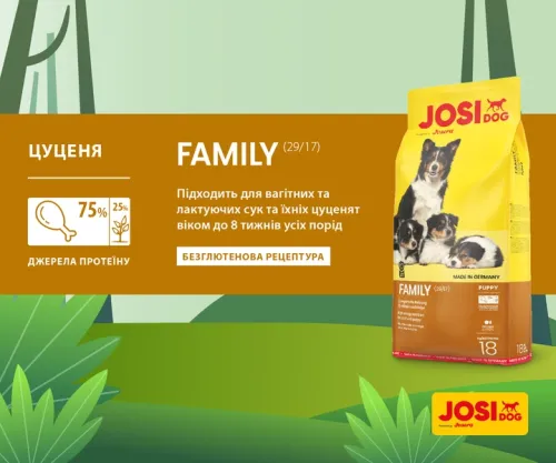 Корм для собак JOSIdog FAMILY 18 кг (50007093) - фото №2