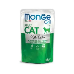 Вологий корм Monge Cat GRILL Adult кролик 0,085кг (70013611)