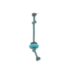 Іграшка для собак Misoko&Co Мотузка з кільцями, light blue, 30.5 см (SOLMISC2121Z)