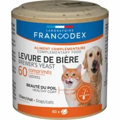 Пивні дріжджі для котів і собак Laboratoire Francodex Brewer Yeast 60 таб (170385)