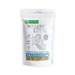 Лакомство для собак Nature's Protection Snacks For Dogs Rabbit Ears With Fish 75г (SNK46123)