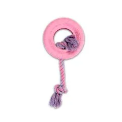 Іграшка для собак Misoko&Co Кільце з мотузкою, pink, 30.5x13.5 см (SOLMISR4158R)