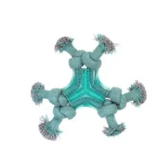 Игрушка для собак Misoko&Co Жевательная резинка с узлами из веревки, light blue, 20 см (SOLMISC2084Z)