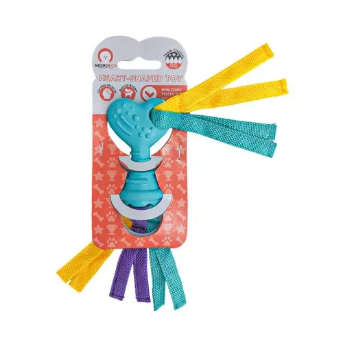Іграшка Misoko&Co у формі серця з мотузкою для собак, light blue, 28 см (SOLMISR5146Z) - фото №2