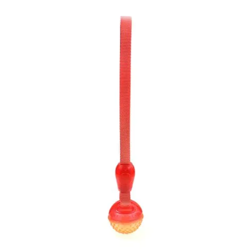 Іграшка для собак Misoko&Co М'яч з пищалкою та ременем, orange, 35х6 см (SOLMISTR1065O) - фото №2