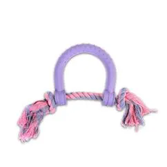 Іграшка для собак Misoko&Co Підкова з мотузкою, purple, 30х15 см (SOLMISR4114V)