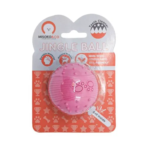 Игрушка для собак Misoko&Co Резиновый мяч, pink, 6.35 см (SOLMISR5201R) - фото №3