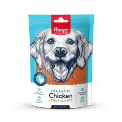 Лакомство-чипсы Wanpy Chicken Jerky Chips из вяленой курятины для собак, 100 г (3248)