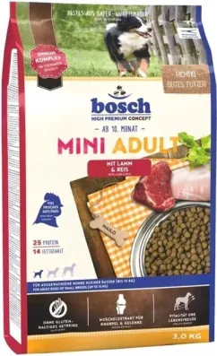 Сухой корм для собак Bosch HPC Mini Adult ягненок и рис 3 кг (4015598013055)