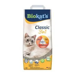 Наповнювач Biokats Classic 3in1 для котячого туалету, бентонітовий, 10 л (G-613307/614458)
