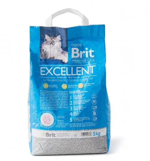 Наповнювач туалету для котів Brit Fresh Excellent 5 кг (бентонітовий) (8596025058383) - фото №2