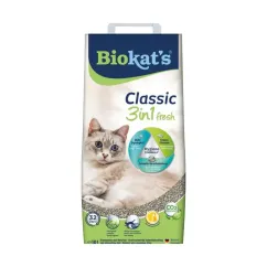 Наполнитель Biokats Classic Fresh 3in1 для кошачьего туалета, бентонитовый, 10 л (G-613314/614212)