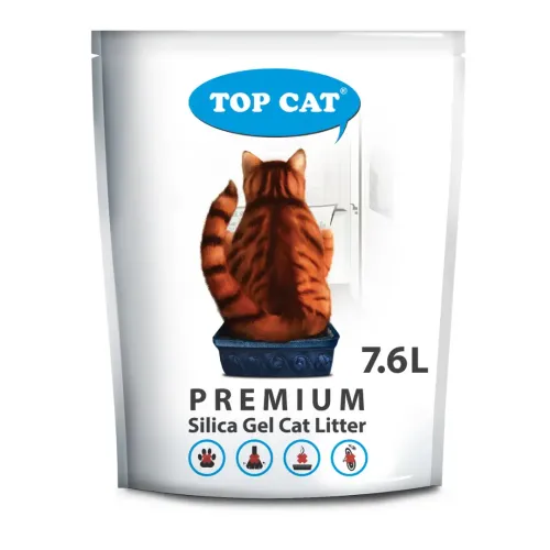 Наполнитель туалета для кошек TOP CAT 7,6 L (силикагелевый) (TopCat0118) - фото №2