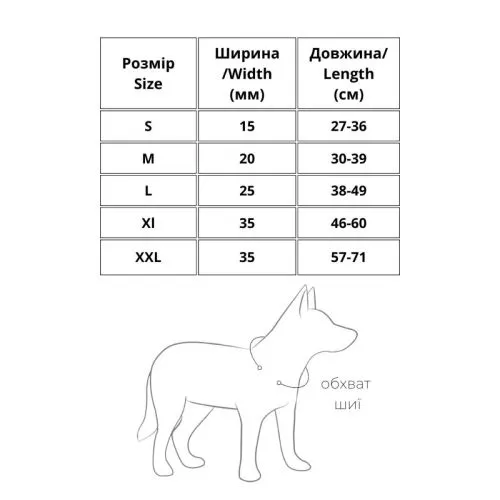 Нашийник для собак шкіряний Collar WAUDOG Soft з QR паспортом, металеві прикраси, Ш 15 мм, Дл 27-36 см (7195) - фото №4
