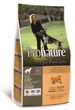 Сухой корм Pronature Holistic (Пронатюр Холистик) с уткой и апельсинами холистик Без Злаков для собак 0.1 кг (ПРХСВУА100)