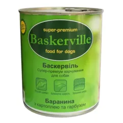 Вологий корм для собак Baskerville Баранина з картоплею і гарбузом 800 г (4250231596728)