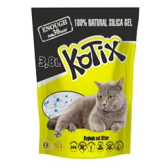 Наполнитель для кошачьего туалета силикалевый Kotix 3,8 л