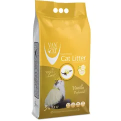Наповнювач для котячого туалету Van Cat Super Premium Quality Vanilla Бентонітовий грудкувальний 5 кг (6 л)